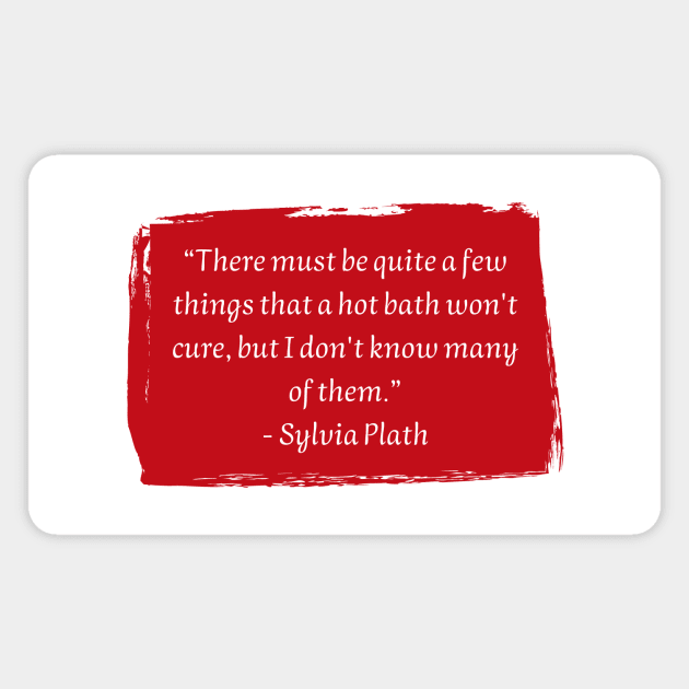 Sylvia Plath Magnet by HappyBird